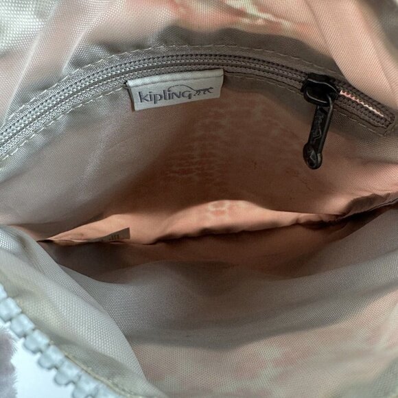 Kipling Keiko Crossbody Bag Poppy Spray Flowers Handbag With Monkey Charm - Picture 8 of 11